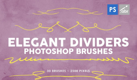 30 款优雅分隔线 Photoshop 不规则线条笔刷.png 30 款优雅分隔线 Photoshop 不规则线条笔刷.png